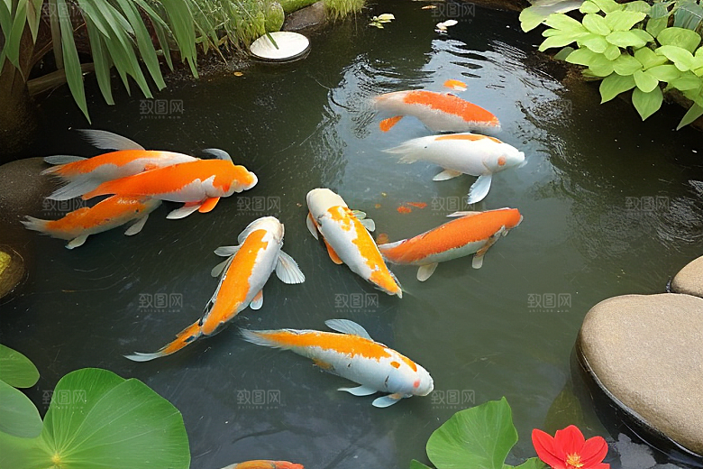 幸运的使者好运锦鲤的吉祥传递