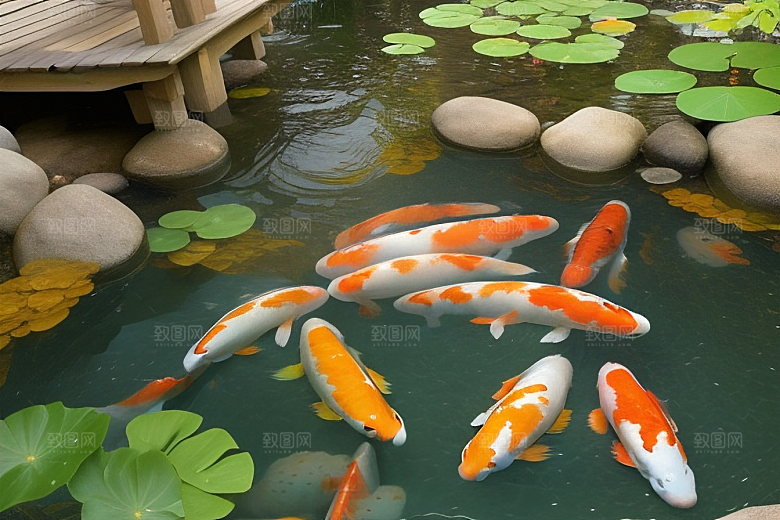 幸运的使者好运锦鲤的吉祥传递