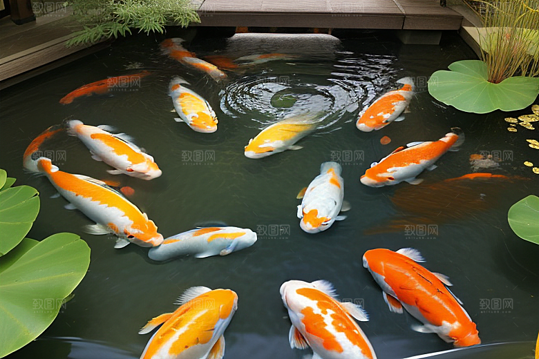 幸运的使者好运锦鲤的吉祥传递