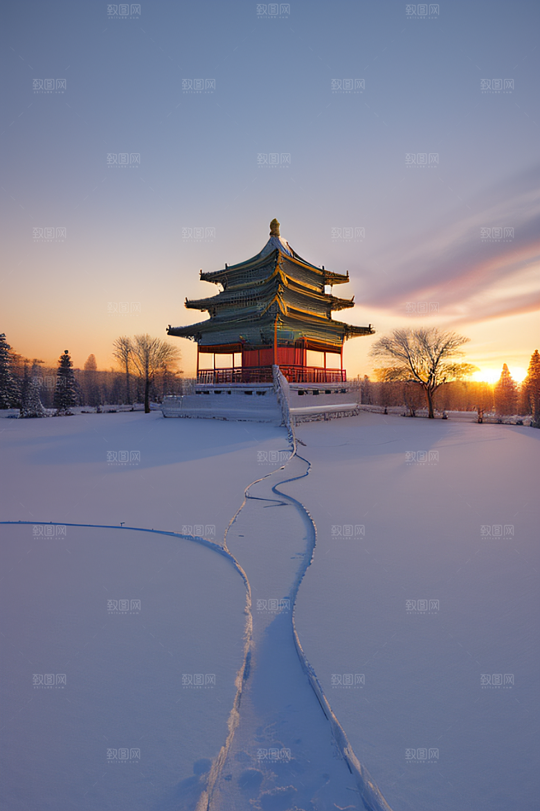 超广角全景尽览绚丽冰湖全貌