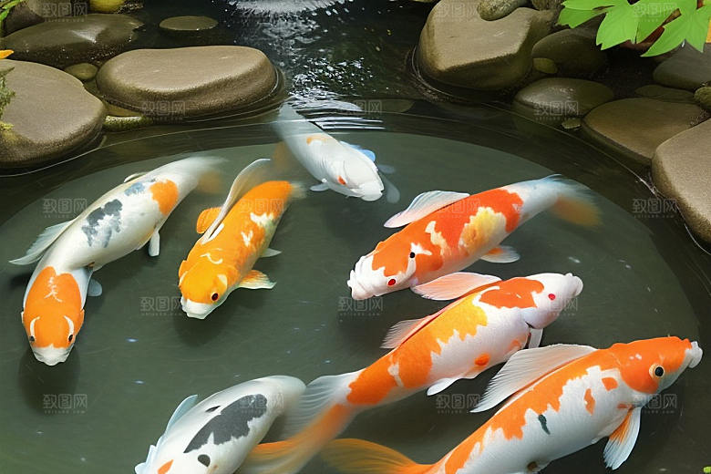 好运锦鲤祝福与幸运的象征