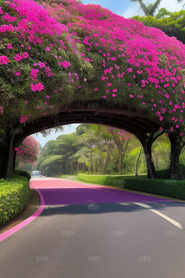 花海之旅探寻厦门环岛路的盛开三角梅