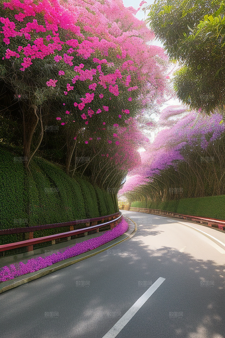 花海之旅探寻厦门环岛路的盛开三角梅