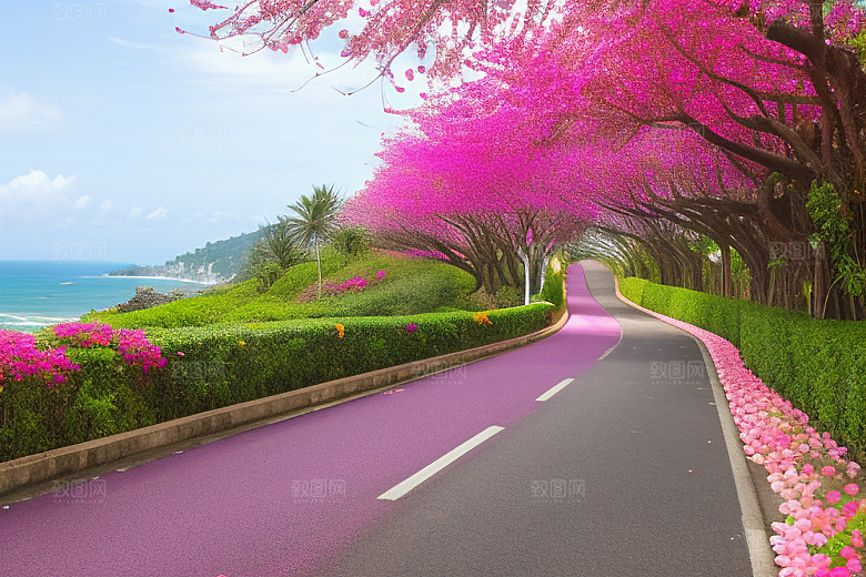 花海之旅探寻厦门环岛路的盛开三角梅