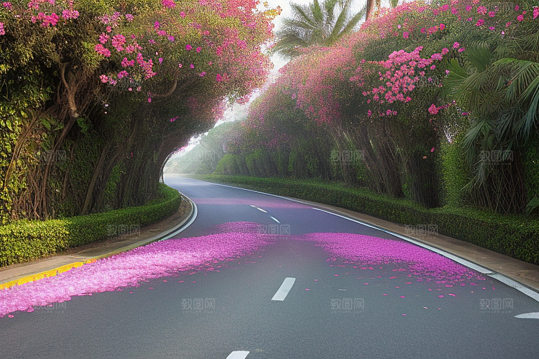 花海之旅探寻厦门环岛路的盛开三角梅