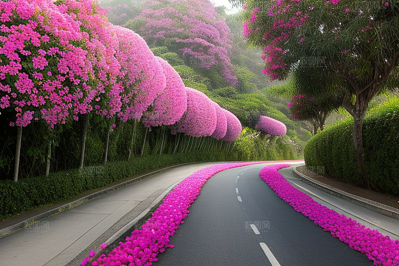 花海之旅探寻厦门环岛路的盛开三角梅