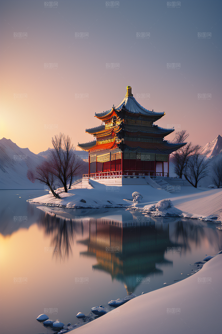 超广角全景尽览绚丽冰湖全貌