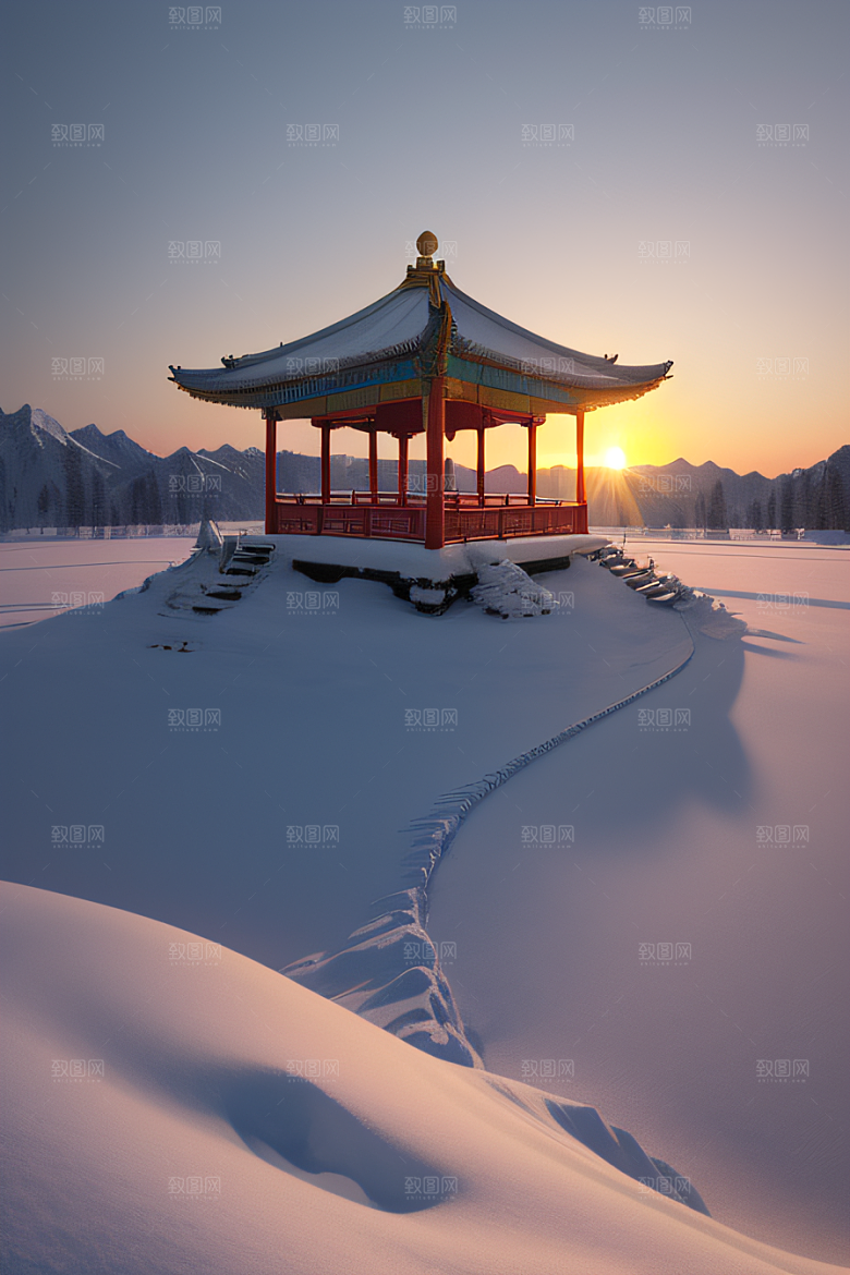超广角全景尽览绚丽冰湖全貌