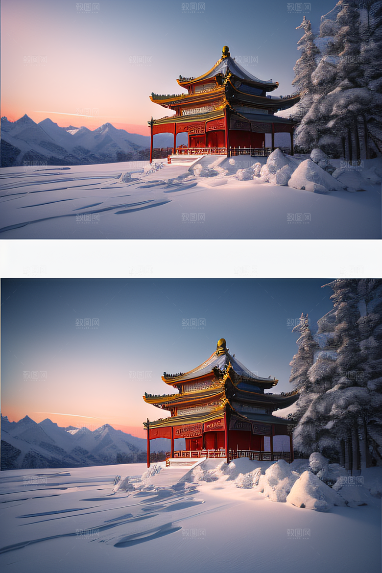 超广角全景尽览绚丽冰湖全貌