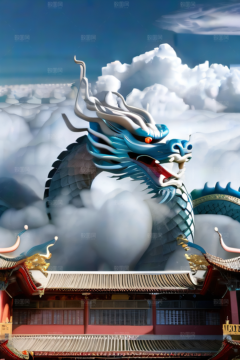 华丽的天宫神话传说中的梦幻之地