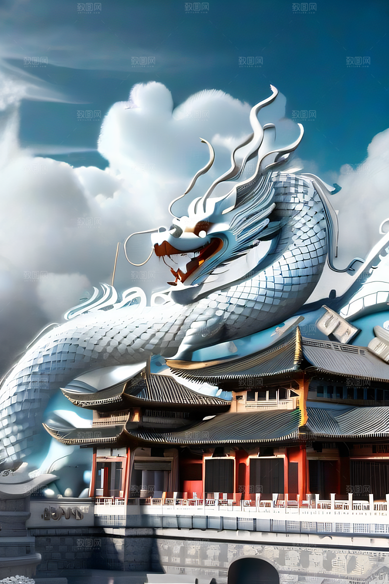 华丽的天宫神话传说中的梦幻之地