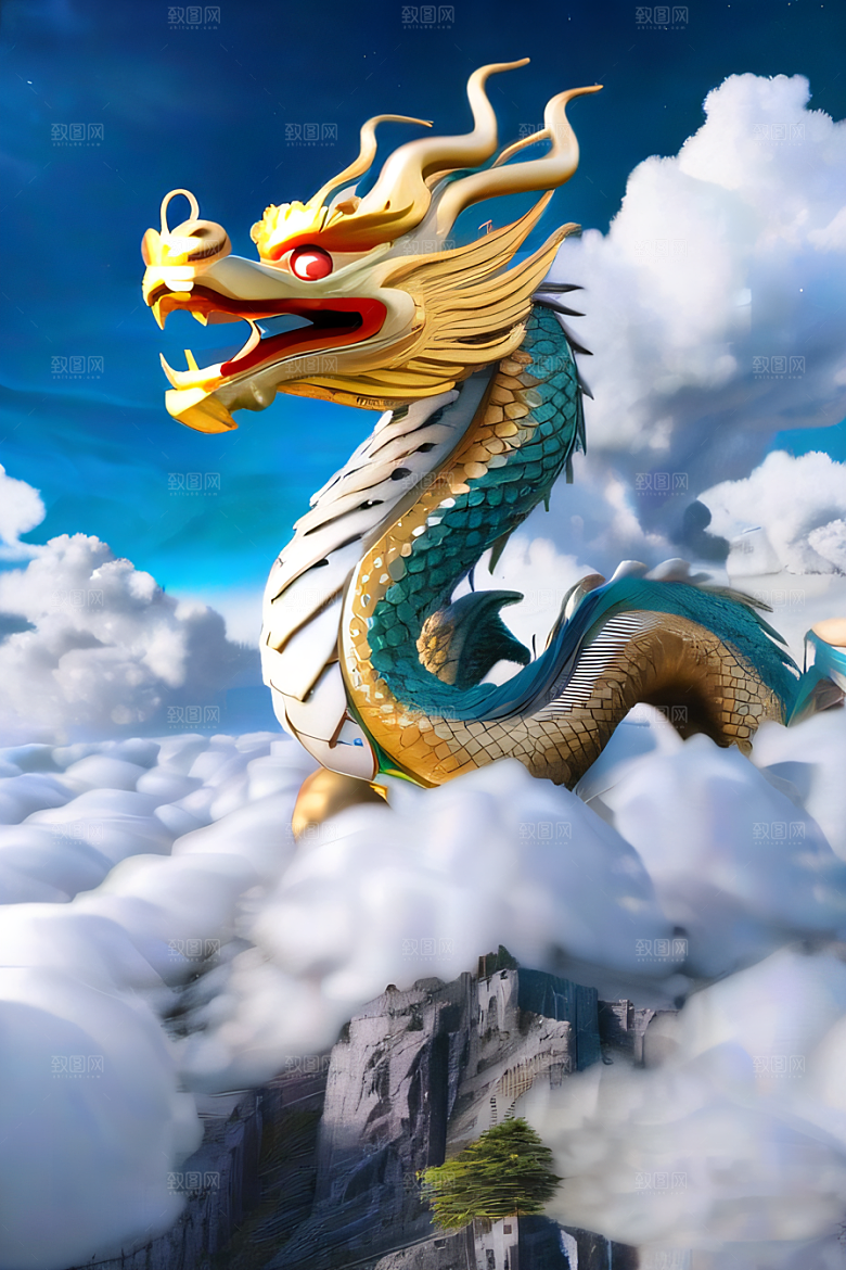 华丽的天宫神话传说中的梦幻之地