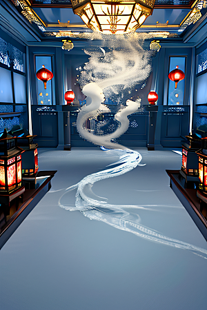 云海中的神秘景象