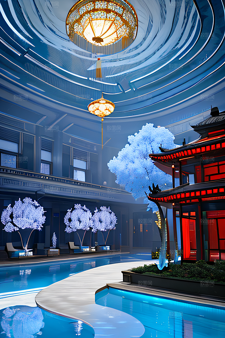 云海中的神秘景象
