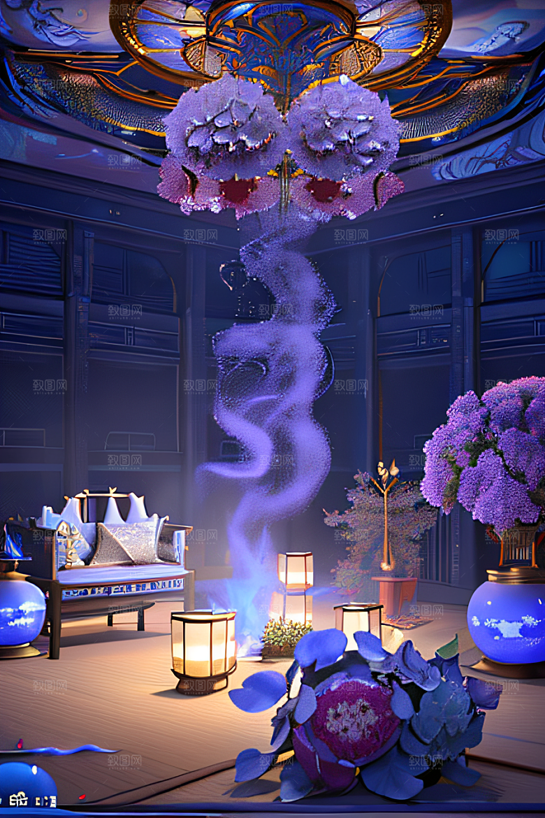 云海中的神秘景象