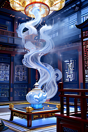 云海中的神秘景象