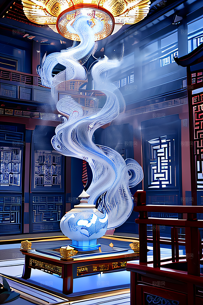 云海中的神秘景象
