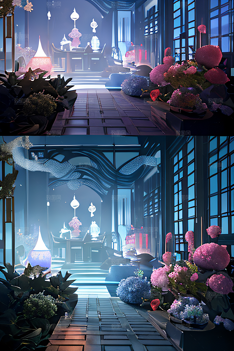 云海中的神秘景象