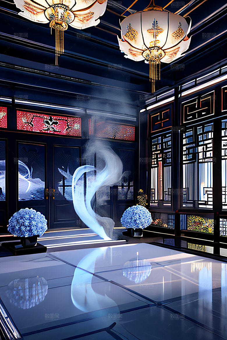 云海中的神秘景象