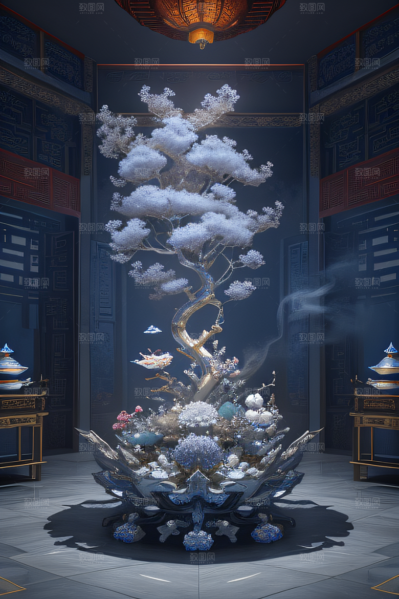 云海中的神秘景象
