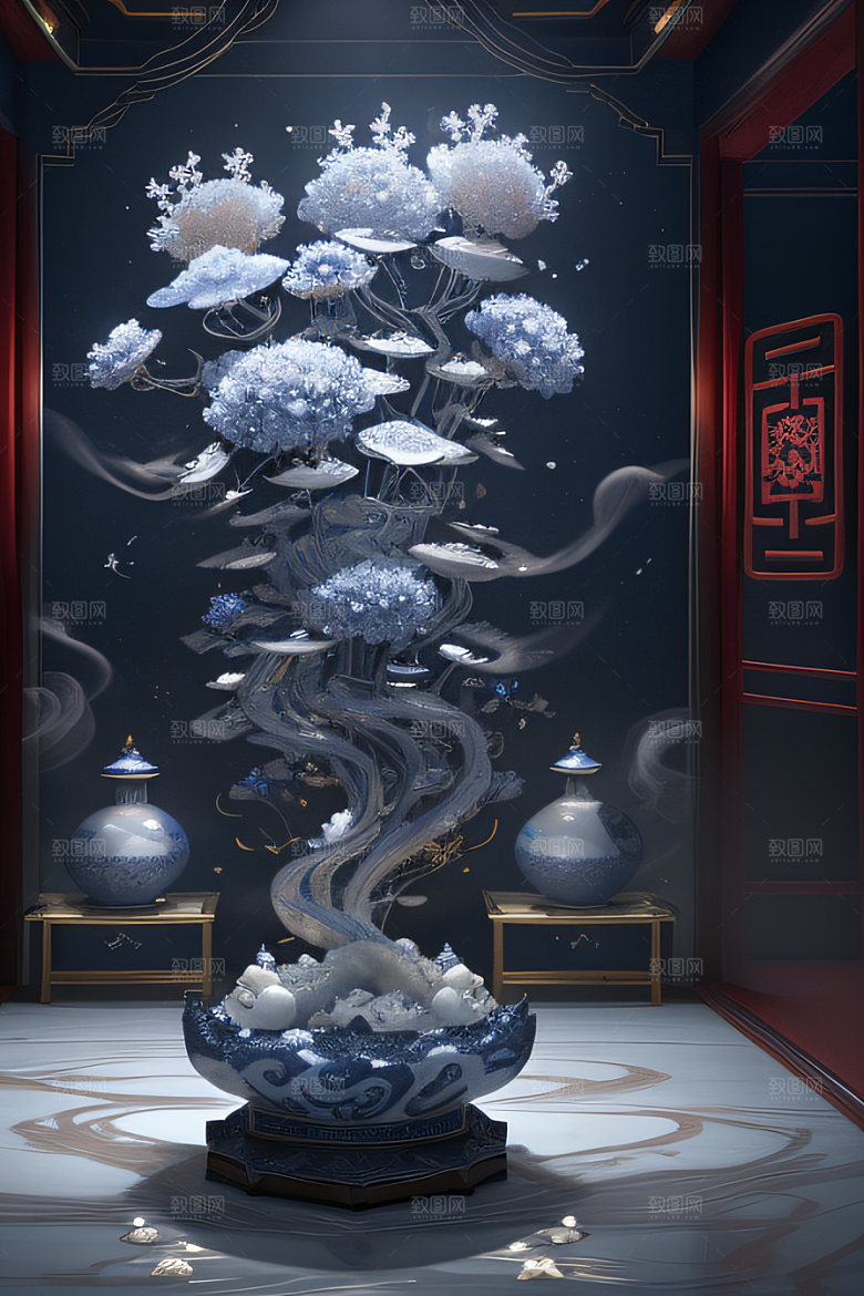 云海中的神秘景象