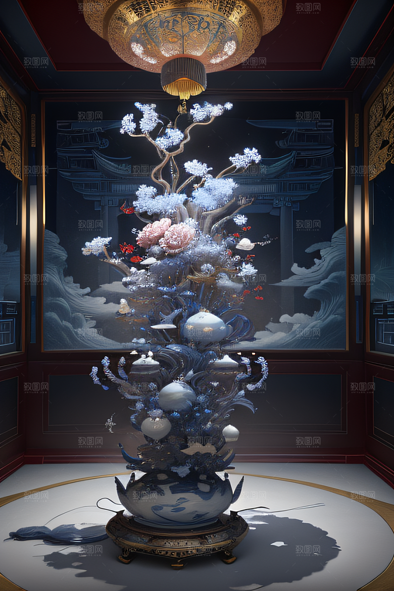 云海中的神秘景象