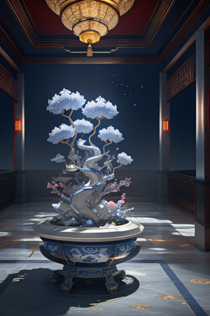 云海中的神秘景象