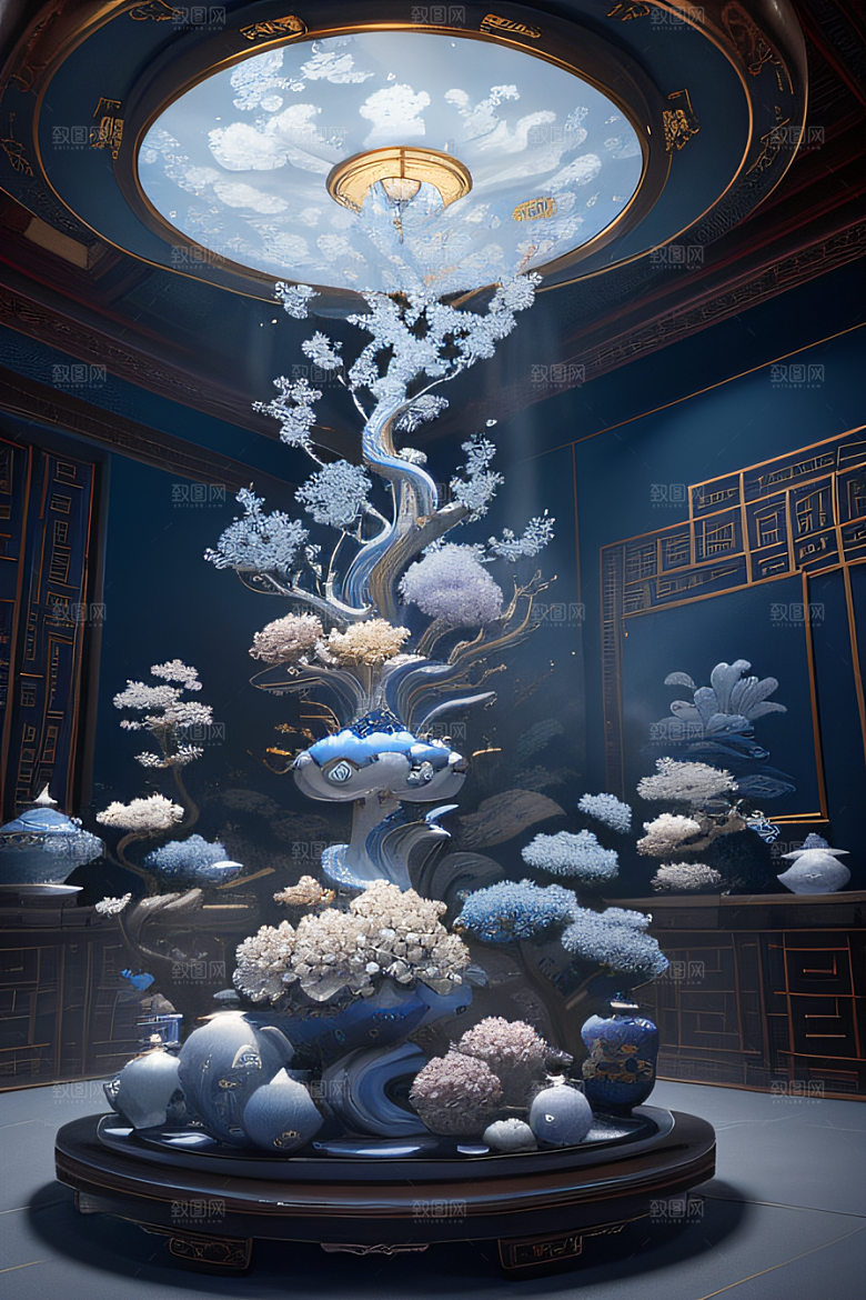 云海中的神秘景象