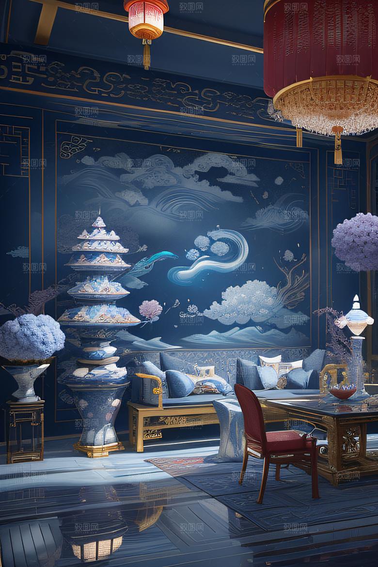 云海中的神秘景象