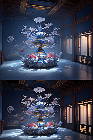云海中的神秘景象