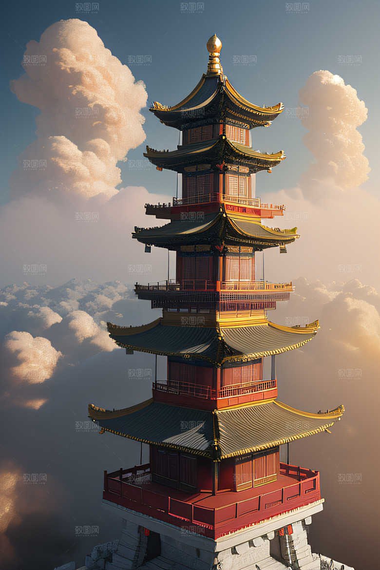 超现实的幻境中国宫殿的奇幻之旅
