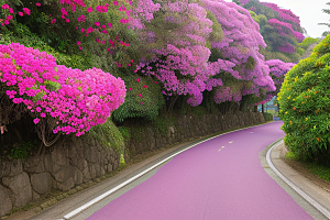 醉美花海厦门环岛路的绚烂三角梅