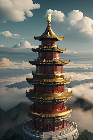 超现实的幻境中国宫殿的奇幻之旅