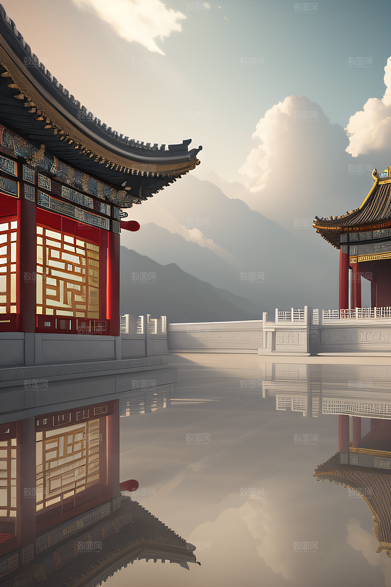 超现实的幻境中国宫殿的奇幻之旅