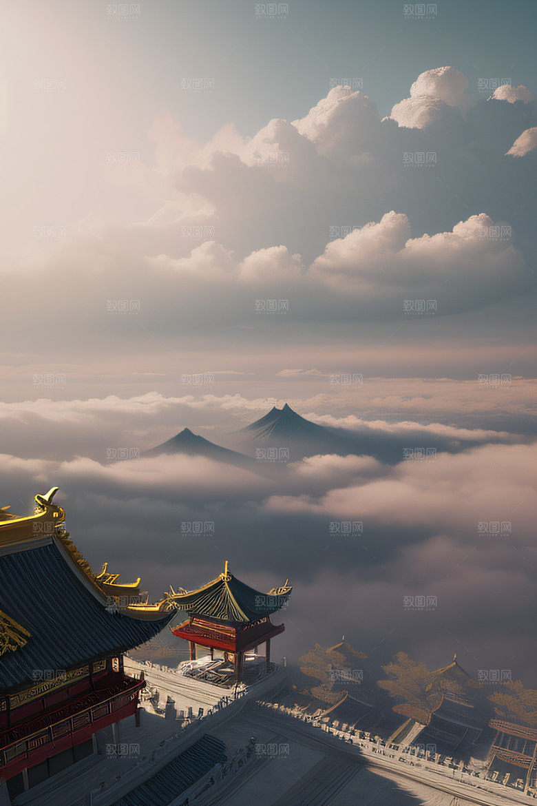 超现实的幻境中国宫殿的奇幻之旅