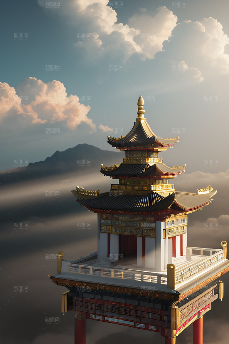 云端中的中国宫殿