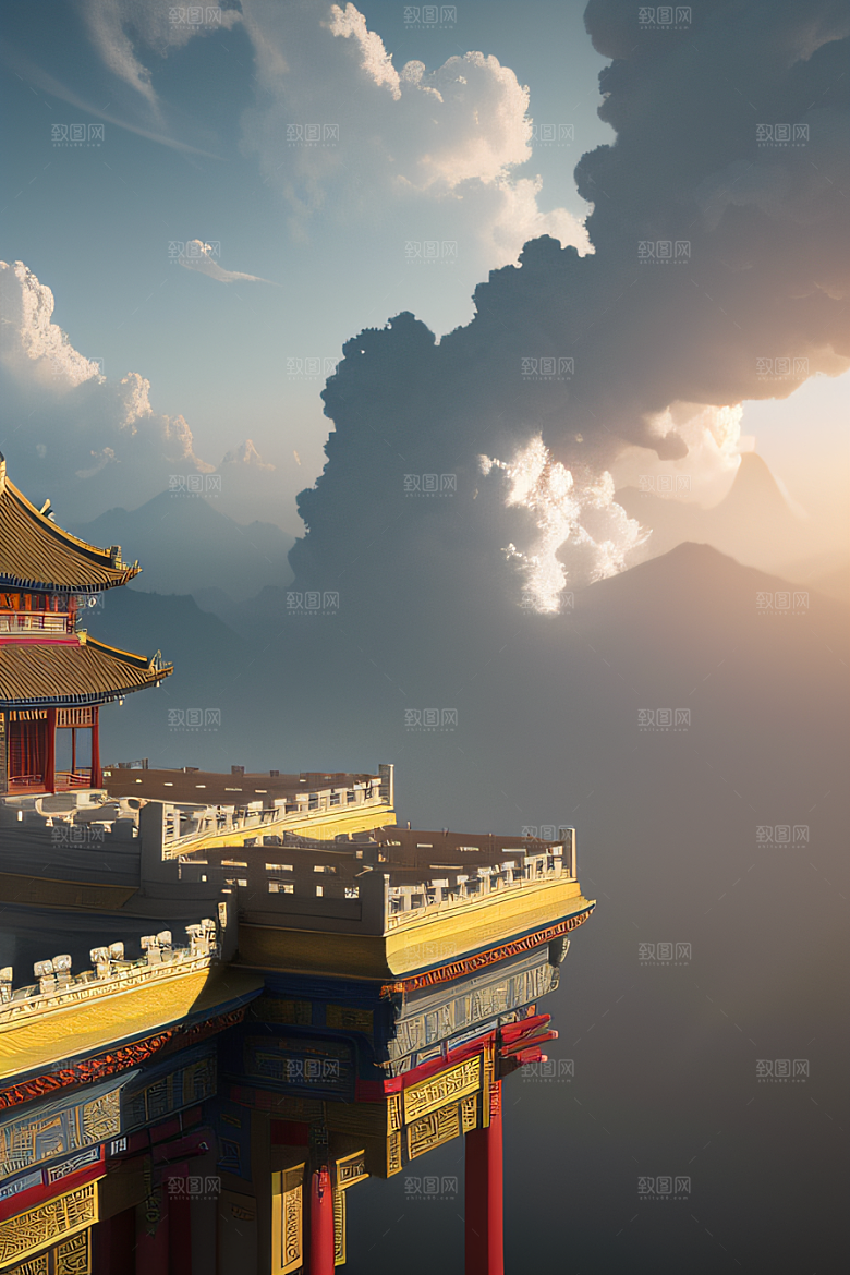 壮丽辉煌绚丽多彩中国宫殿的视觉盛宴