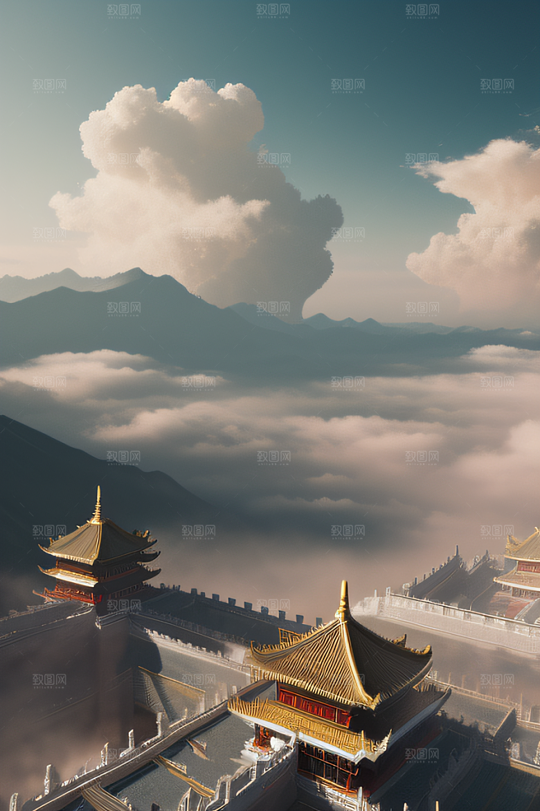 壮丽辉煌绚丽多彩中国宫殿的视觉盛宴