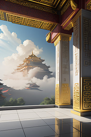 壮丽辉煌绚丽多彩中国宫殿的视觉盛宴