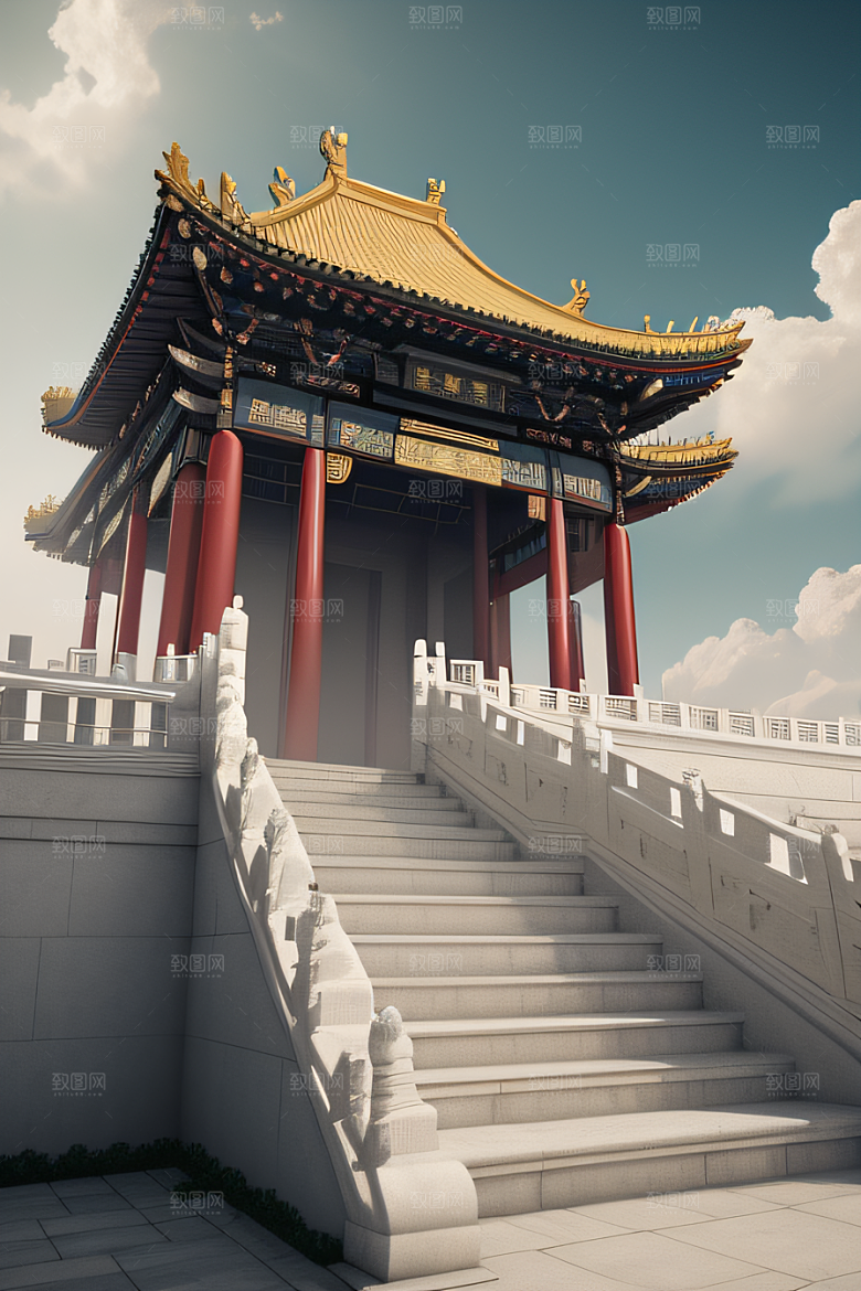 光影交织神秘非凡中国宫殿的幻境之旅