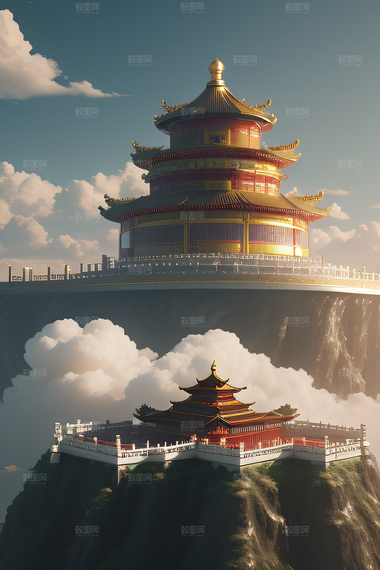 光影交织神秘非凡中国宫殿的幻境之旅
