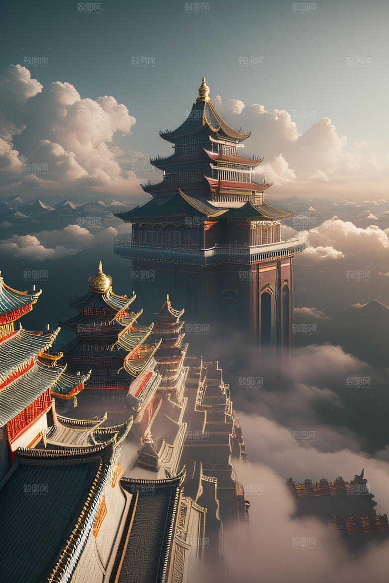 光影交织神秘非凡中国宫殿的幻境之旅