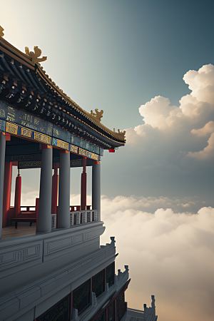光影交织神秘非凡中国宫殿的幻境之旅