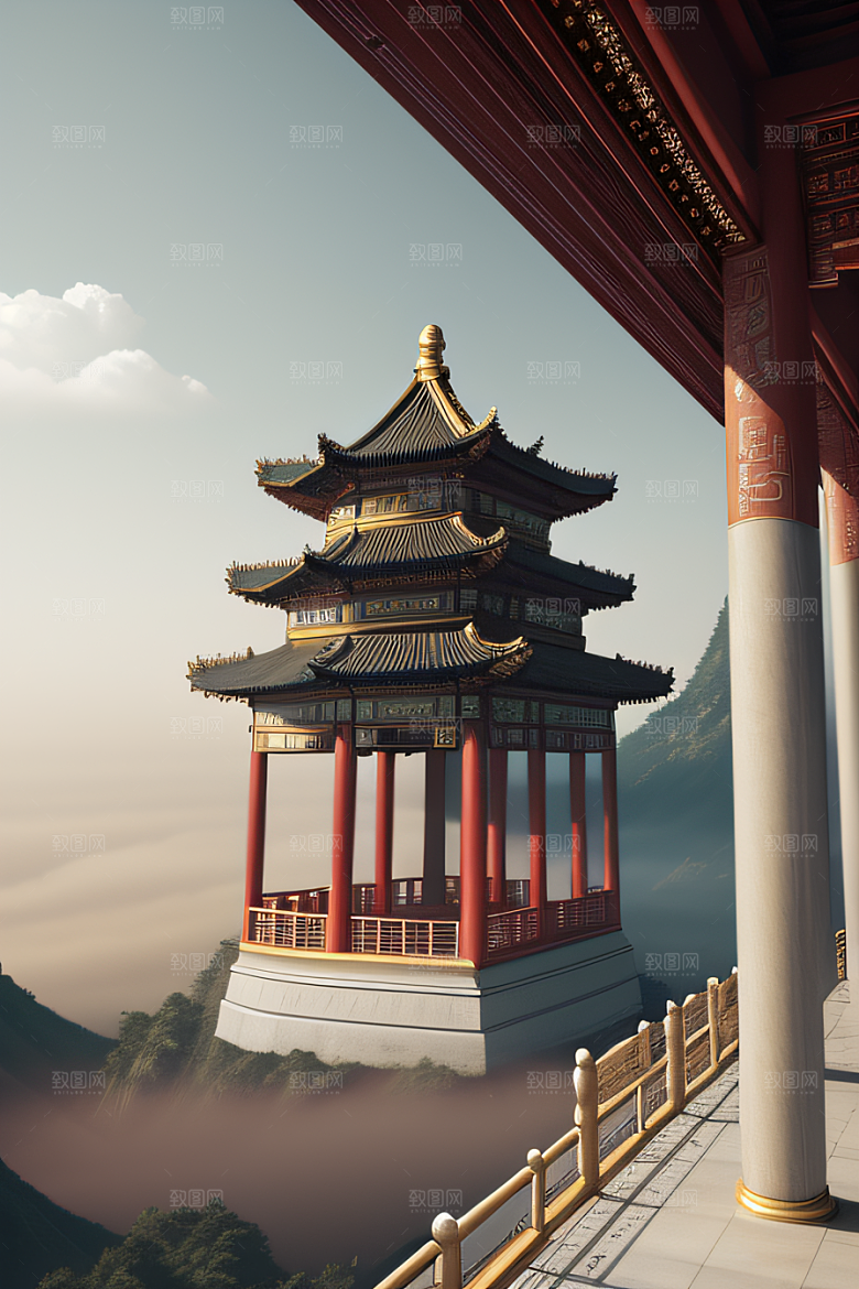 光影交织神秘非凡中国宫殿的幻境之旅