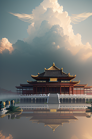 光影交织神秘非凡中国宫殿的幻境之旅