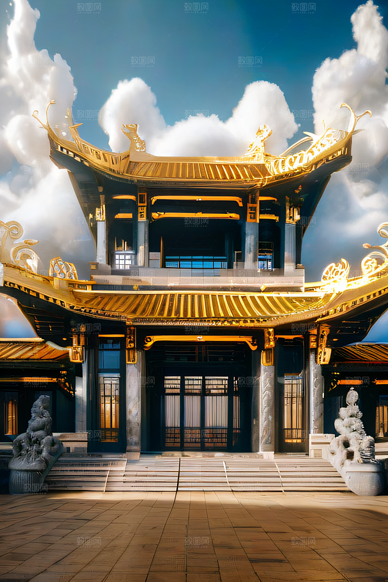 中国宫殿的梦幻画卷