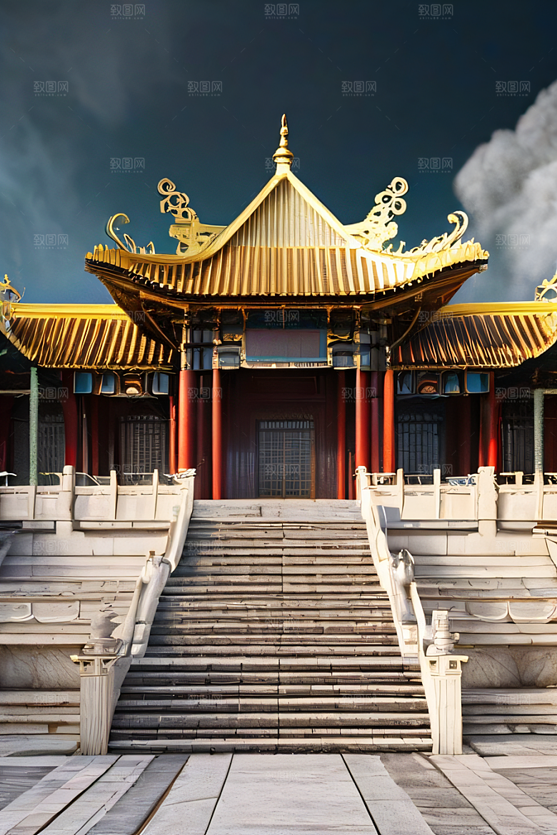 超现实的幻境中国宫殿的奇幻之旅