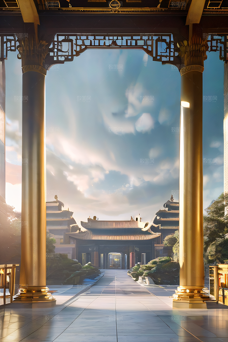 超现实的幻境中国宫殿的奇幻之旅