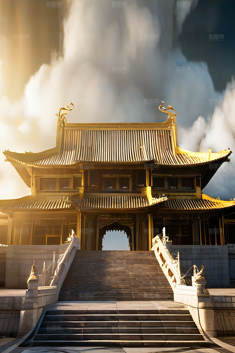 超现实的幻境中国宫殿的奇幻之旅