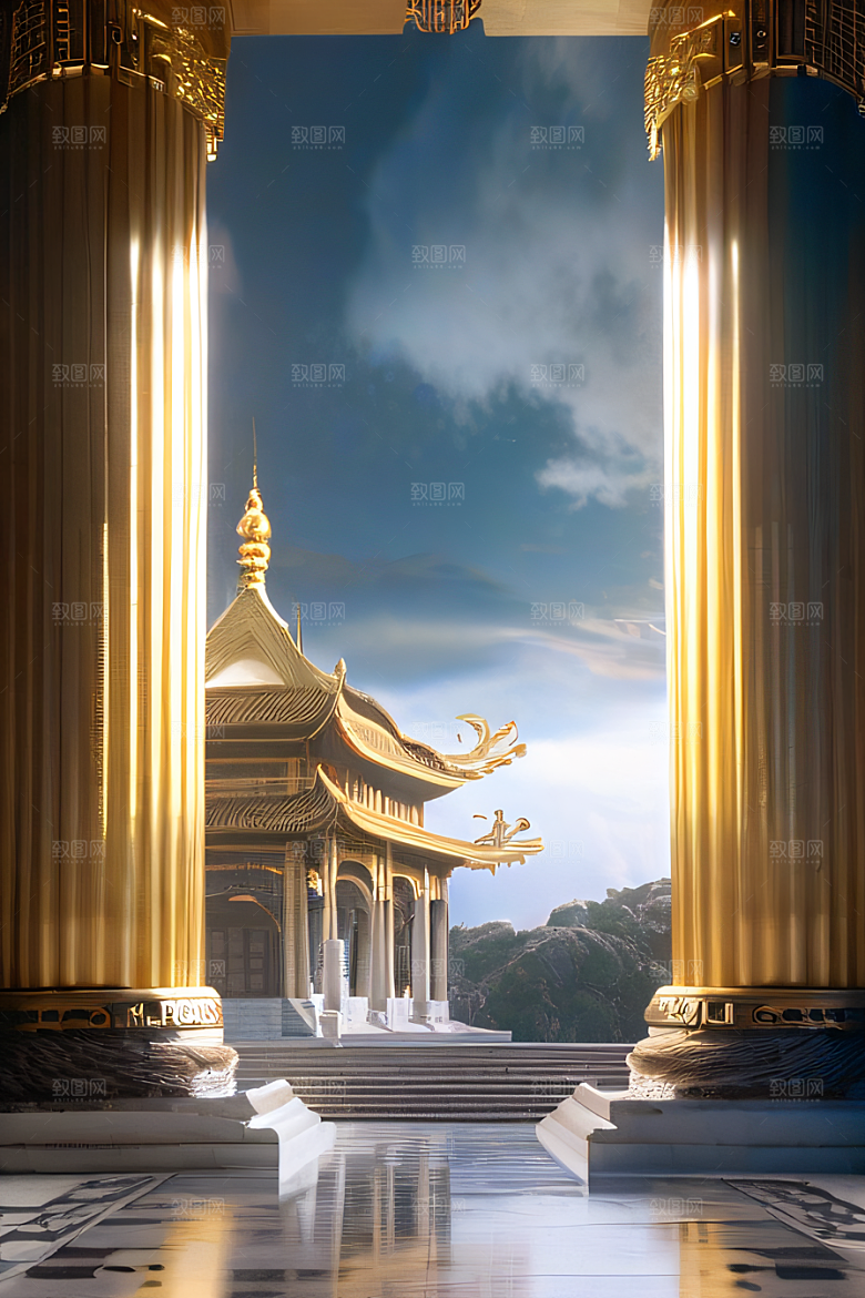 超现实的幻境中国宫殿的奇幻之旅